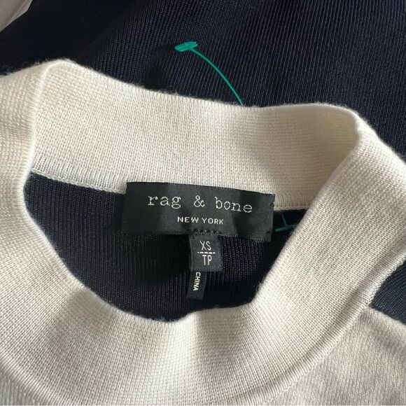 Rag & Bone Cecilee Long-Sleeve Colorblock Sheath Dress REVOLVE, NWT, Size XS - Picture 9 of 15